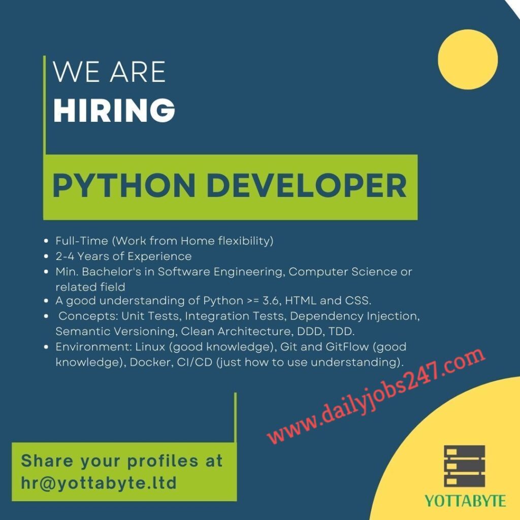 PYTHON DEVELOPER